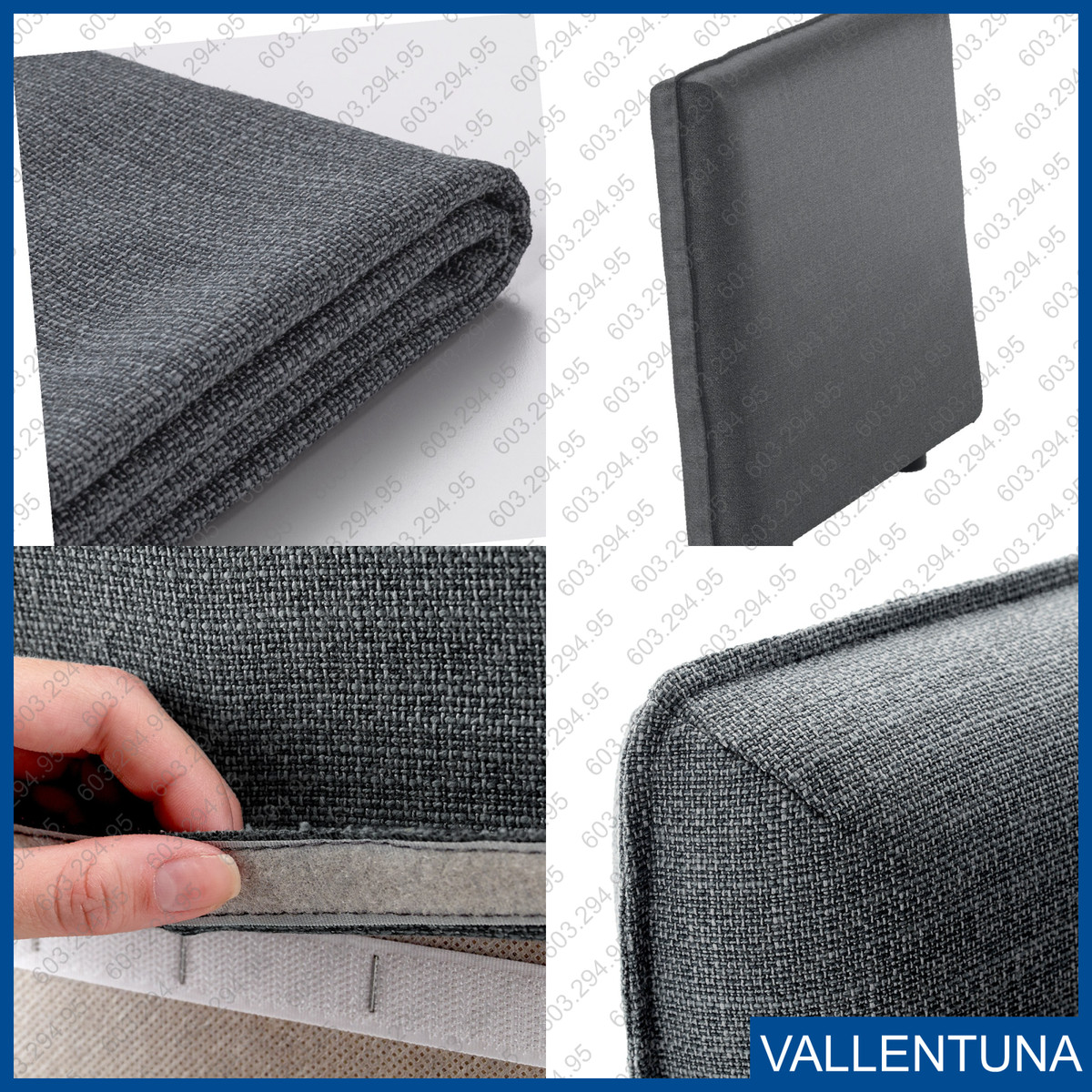 Lot 2 New ! IKEA VALLENTUNA Cover For Armrest Gray 603.294 Lot 2 New ! IKEA VALLENTUNA Cover For Armrest Gray 603.294
