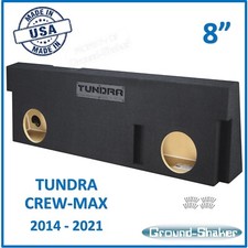 Toyota Tundra Crew Max 2018 8" Dual Sealed Sub Box Subwoofer Enclosure