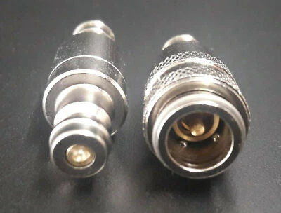 Benzinschlauchkupplung 8 mm Messing vernickelt Dichtung FKM Schnellkupplung 🔴