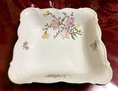 EDELSTEIN FINE CHINA SQUARE VEGETABLE BOWL MARIA THERESIA EUREKA PATTERN - Picture 2 of 5