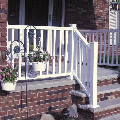 Veranda 829436 Traditional Stair Railing Kit - White for sale online | eBay