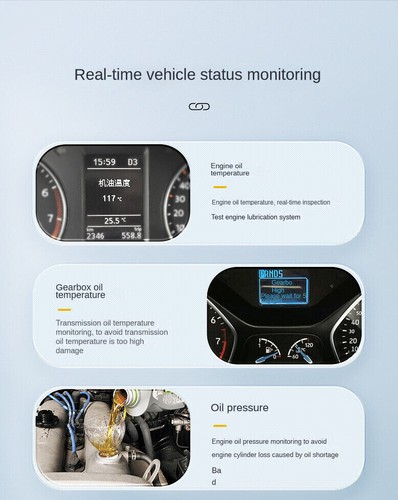 Wireless Car HUD Head Up Display Dual Screen Digital Speedometer Car Accessories - Picture 15 of 18