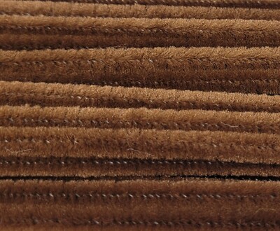 Lot of 100 Brown 12'' Long x 1/4'' 6mm Wired Pipe Cleaners Craft Chenille Stems