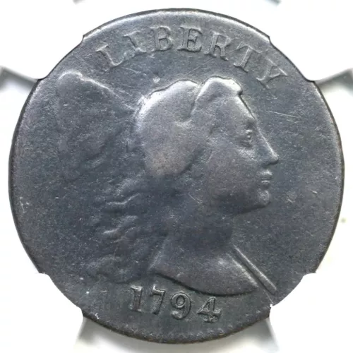 1794 S-20b R-4 NGC F Details "Head of 93" Liberty Cap Large Cent Coin 1c