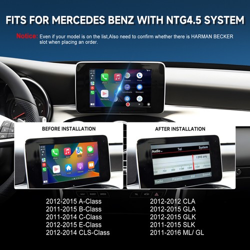 Wireless Carplay für Apple Carplay & Android Auto für Mercedes Benz A/B/C/E/CLA - Bild 3 von 15