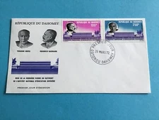 Rep of Dahomey Teodor Heuss  First Day Issue 1972  Stamp Cover R42905