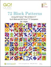 AccuQuilt Go! Cube Manual: 5" inch 3 Books in One 432 Pages Full Color