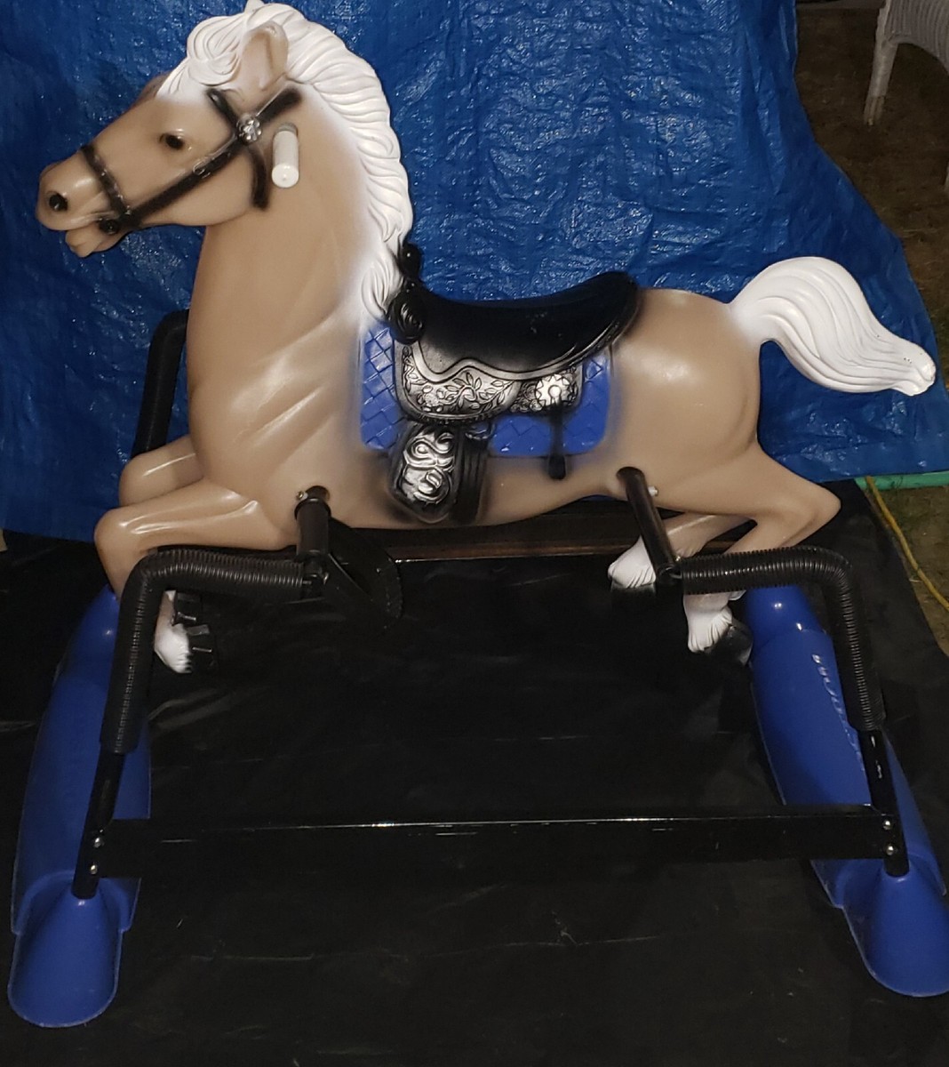 Hedstrom Vintage 1980 Moonlight Palomino Bouncing Rocking Horse