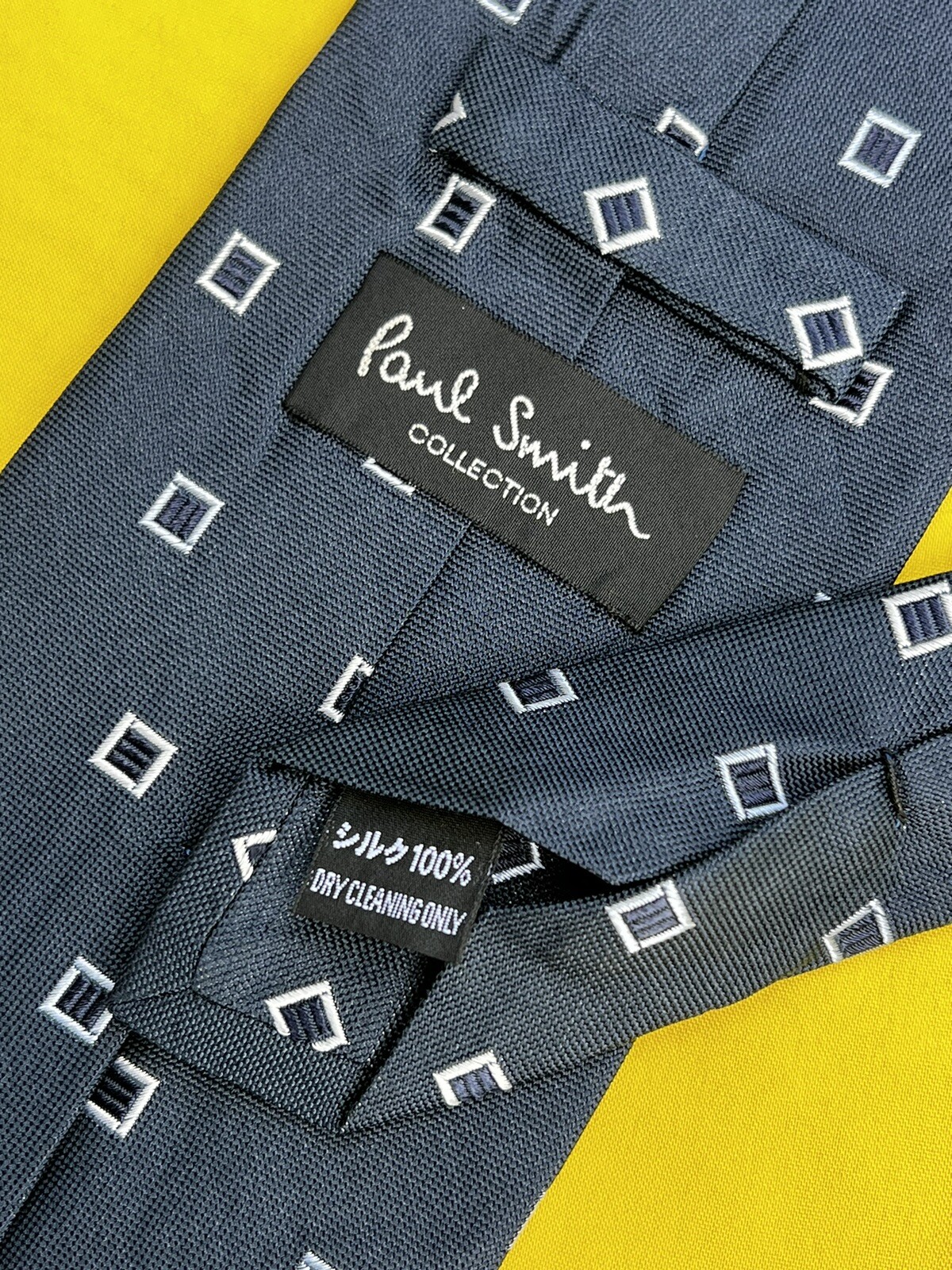 Authentic PAUL SMITH Solid Plaids Design On Navy … - image 6