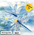 (5021) TWO Paper BEVERAGE / COCKTAIL Decoupage Art Craft Napkins - DRAGONFLY