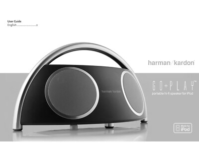 Harman Kardon Go-Play Hi-fi Speaker Owners Instruction Manual