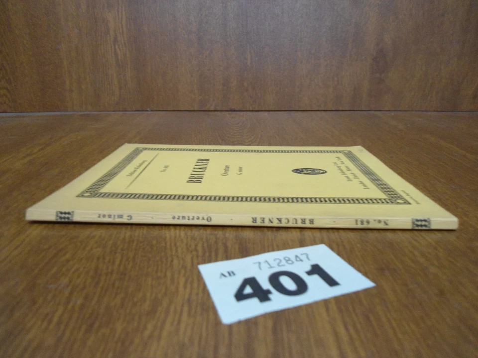 ANTON BRUCKNER Overture in G minor - Edition Eulenburg Orchestra Score - Image 2 of 4