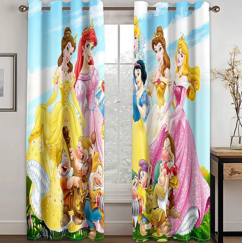 Girls3Dbeauty Princess Bedroom Blackout Curtains Thermal Ring Top Eyelet Gift - Picture 8 of 13