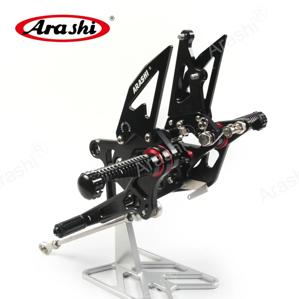 Reposapiés ajustables Arashi reposapiés aptos para Honda CBR250R 2011-2022 2020 Foto 2 de 4