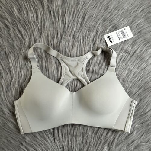 Avia Wirefree High Support Sports Bra Womens Size XS (A-C) Grey Wireless Keyhole
