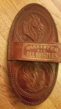 Antique Leather Horse Brush - All Bristles Warranted 415