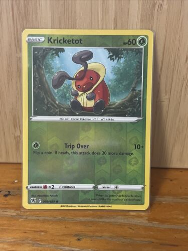 Pokémon TCG Kricketot Sword & Shield - Astral Radiance 009/189 Reverse Holo... - Picture 1 of 2