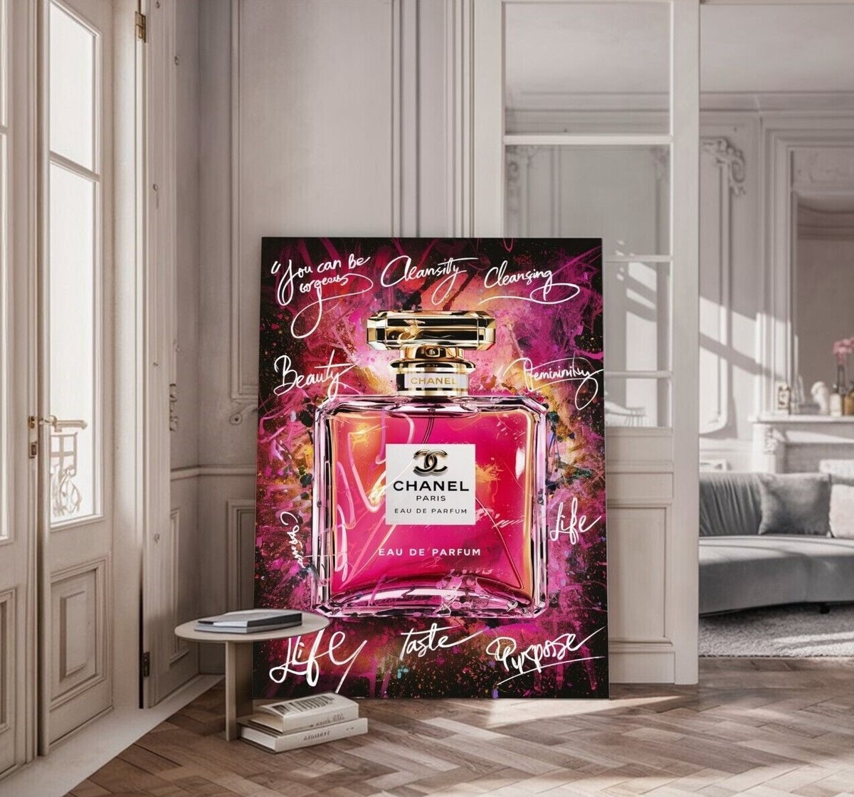 Blume Chanel ParfÃ¼m Blumen XXL LEINWAND BILDER BIS 170x110x5 COCO
