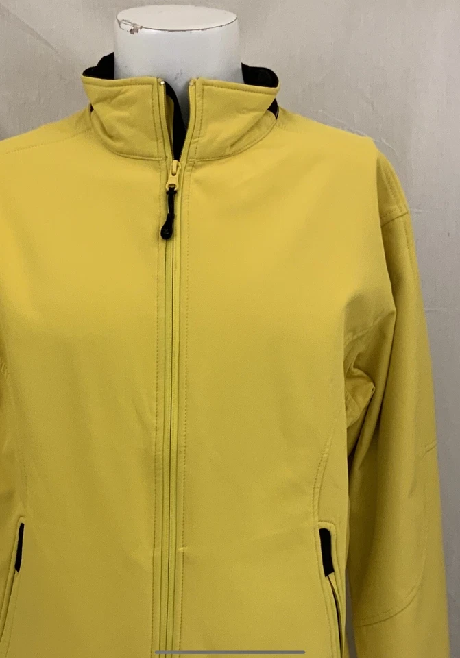 Chaqueta Zorrel Weather Series L Hombres Amarilla Poli Elástica Cremallera Completa YGI U1-15 Foto 3 de 4