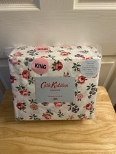 Cath Kidston London Small Sprig Floral Cal King Sheet Set Cotton Percale 4pc
