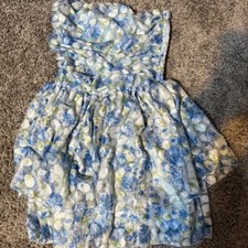 Blue and white floral dress floraldress