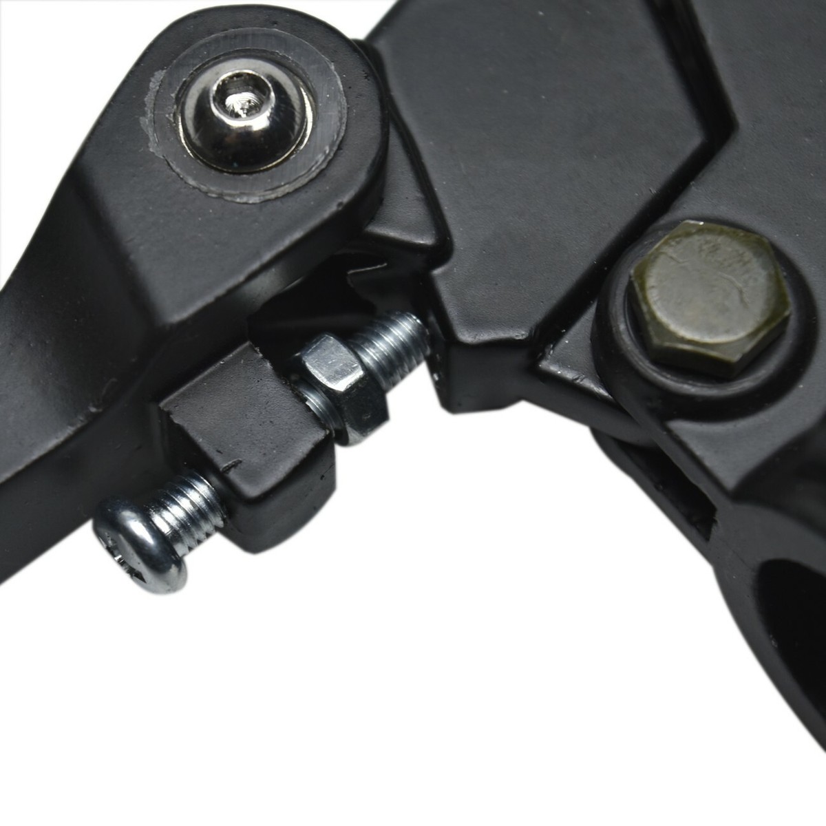 Black Aluminum Folding Brake Clutch Lever For 22mm 110cc 125cc - Foto 2