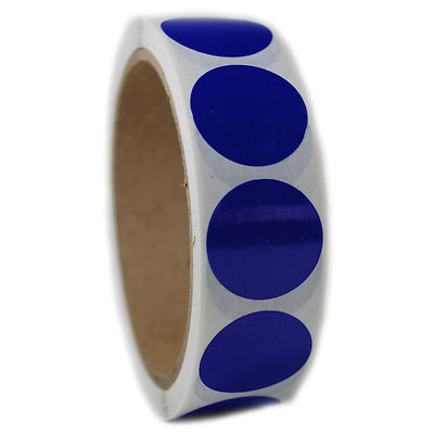 Sticker Blue 1 Rool Glossy Blue Circle Sticker - 1
