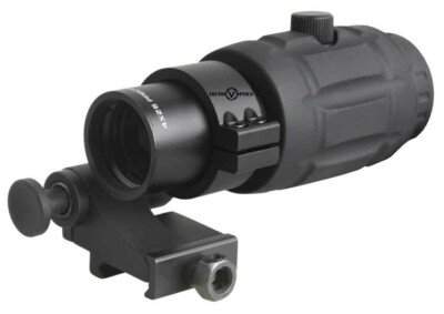 Vector Optics 4X Magnifier for Red Dot Sight Scope Flip to Side QD Weaver Mount