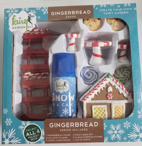 Fairy Garden Kit Gingerbread Series NIB Home Depot DIY Tabletop Garden kit