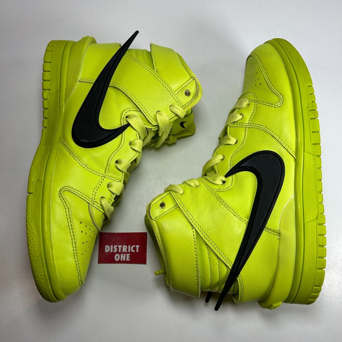 AMBUSH x Nike Dunk High Flash Lime 2021 - Size 4 - CU7544