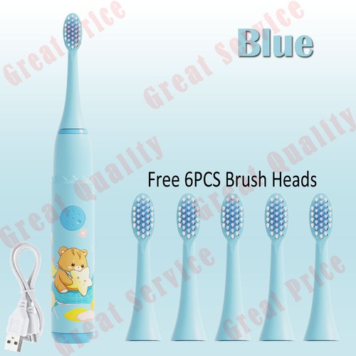 Electric Toothbrush For Kids 4 Modes Battery Toddler Operated Silicone Baby IPX7 - Picture 20 of 24