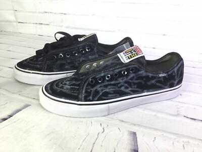 Vans Off The Wall Van Engelen Skateboard Pro Shoe Low Black Chalk Mens Size 11