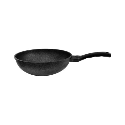 12-1/2'' Non-Stick Marble Wok Cooking Frying Pan Pot Gas Stove Burner Cookware
