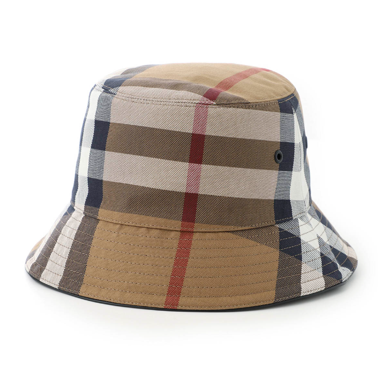帽子 BURBERRY LONDON New Burberry London Logo Bucket Hat Size Large Black $390 | eBay