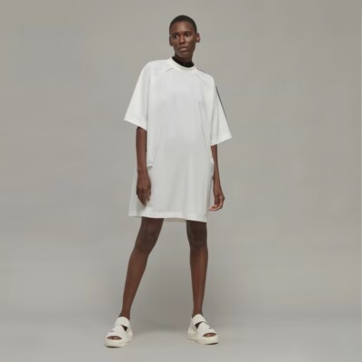 Adidas Y-3 3-Stripes Tee Dress Off White M - Womens Originals Skirts & Dresses