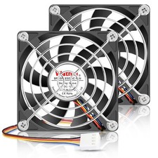 80mm X 15mm Slim Pc Computer Case Fan 12v 4pin Pwm High Performance For Miniitx