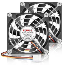 80mm X 15mm Slim Pc Computer Case Fan 12v 4pin Pwm High Performance For Miniitx 