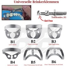 6er Kofferdam Brinker Klemmen Zahnarzt Instrumente Endodontisch Zahnchirurgie
