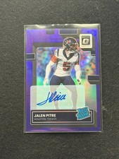 Jalen Pitre 2022 Panini Donruss Optic Purple Rated Rookie Rc Auto /35