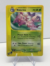 Nidorino #55 Reverse Holo Aquapolis 2002 55/147 E-Reader Pokemon Card English