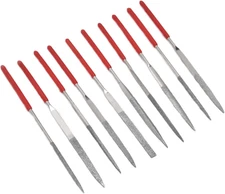Needle File Set 10 Pcs for Jewelry, Hardened Sturdy Durable with Comfortable Han