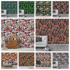 3D Plant Leaves Pattern Self-adhesive Wallpaper Removable Wallpaper Wall Mural