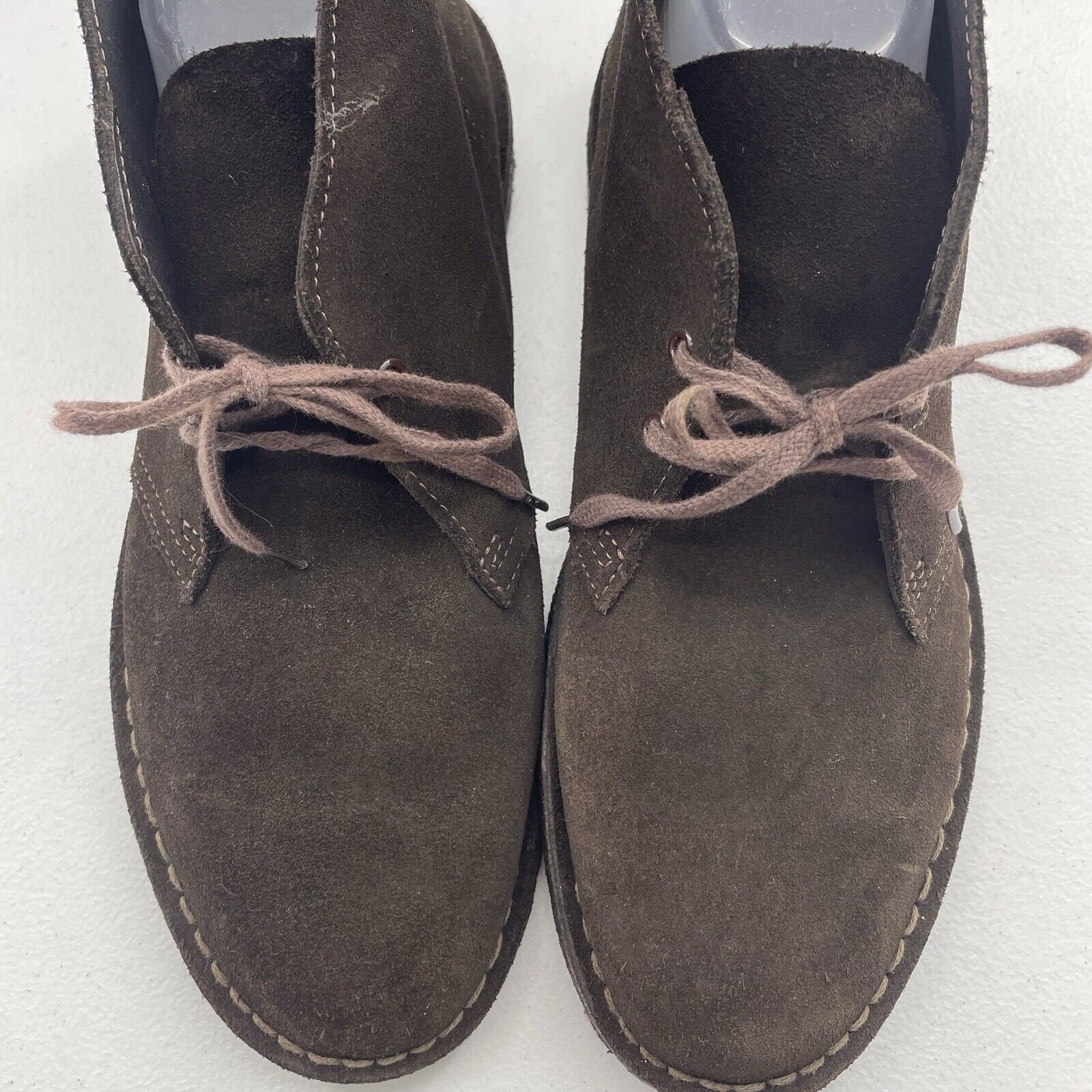 SAOLA Clarks 9.5 Originals Desert Boots uomo marrone pelle scamosciata crepe gomma suola gomma
