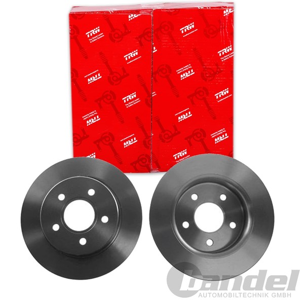 2X TRW Bremsscheiben 265Mm Voll Hinten Passend FÜR Ford C-MAX Focus | DF4372-image