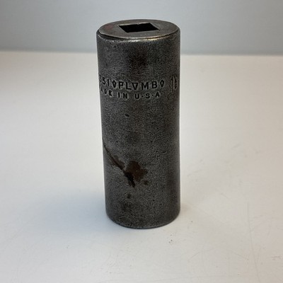 Vintage Plumb 5351 1  12 Point Deep Socket 1/2  Drive USA