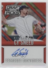 2014 Prizm Perennial Draft Picks Prospect Signatures Red /100 Cy Sneed Auto 0a3
