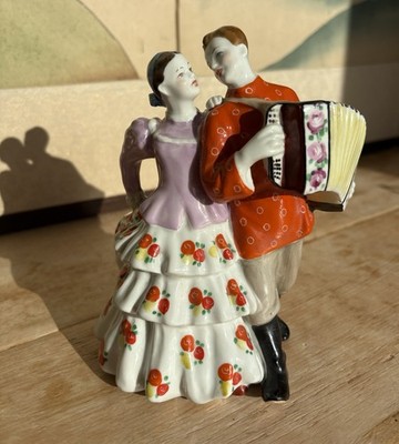 Quadrille Dulevo Russische UdSSR Vintage Porzellan Figur Original Figur Selten