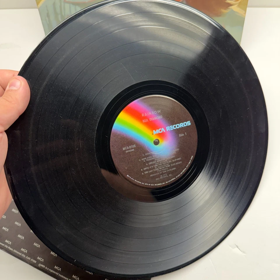 NEIL DIAMOND RAINBOW - MCA-2103 LP VINYL RECORD MCA RECORDS 1973 Classic - Image 4 of 4