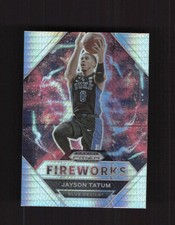 2021 Panini Prizm Draft Picks #19 Jayson Tatum Fireworks Prizms Hyper