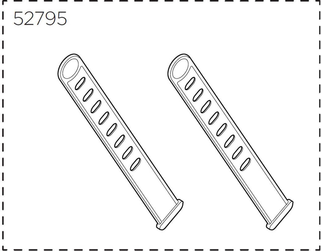 Thule Yepp foot straps black, pair